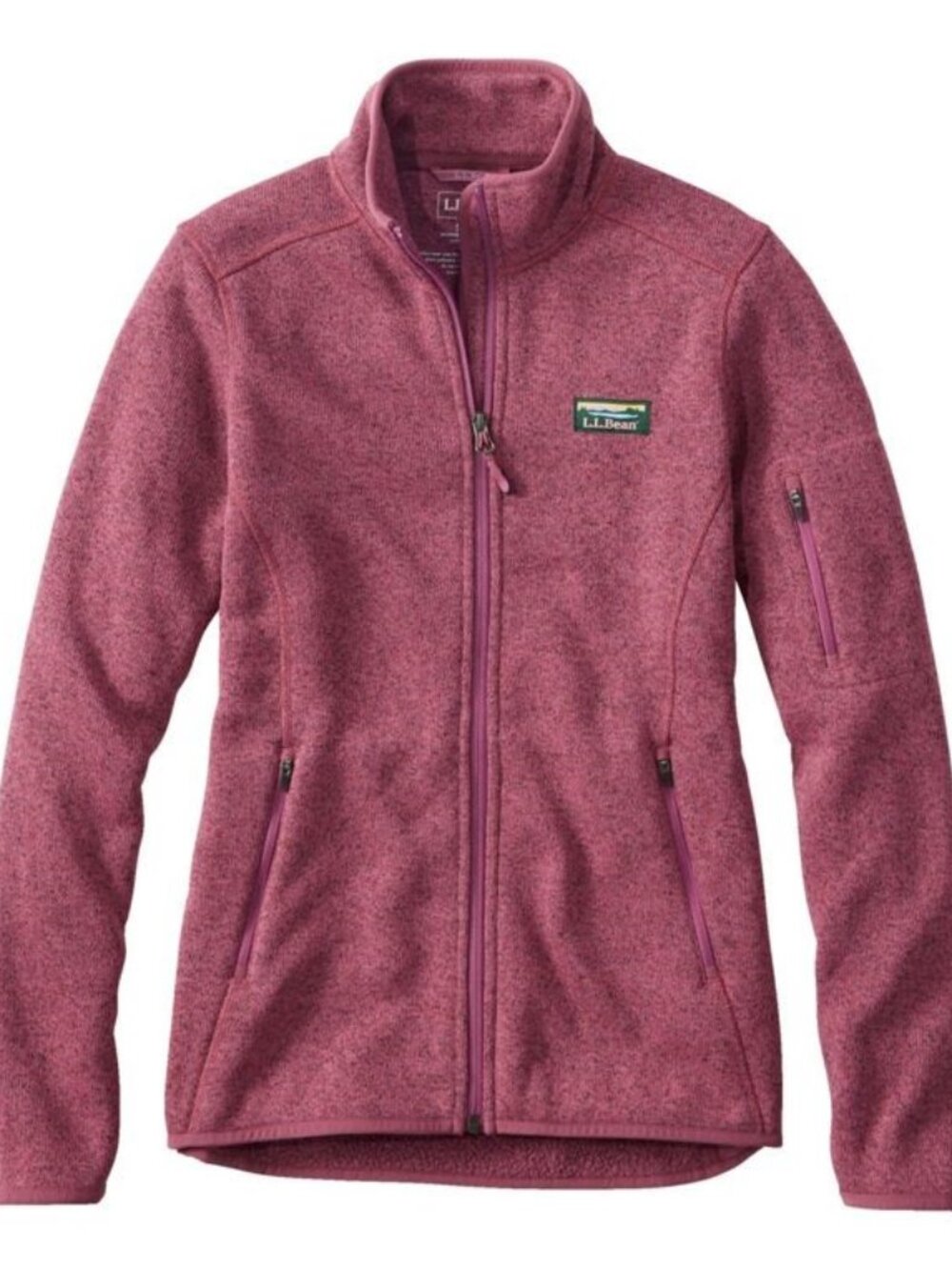 L.L.Bean Sweater Fleece Full-Zip Jacket - Medium Petite